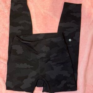 Lululemon Camo Wunder Train Leggings